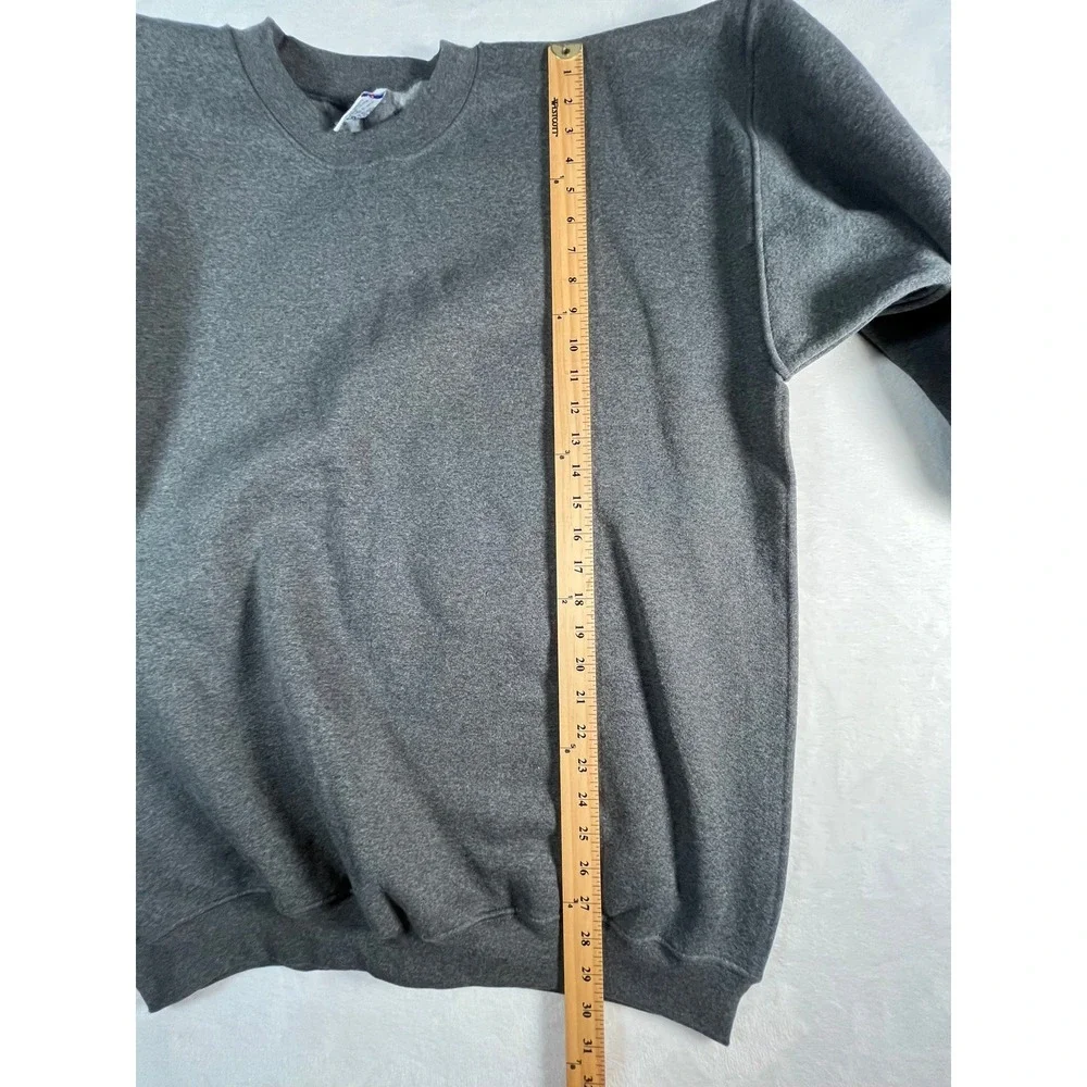 VTG Alstyle Apparel Mens XL Heavyweight Sweatshirt Gray Cotton Blend Pullover